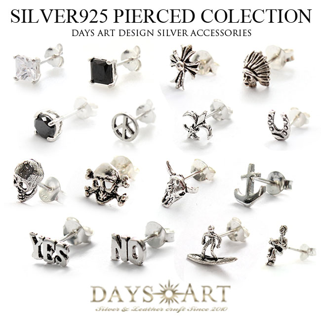シルバーピアス ペア売り シルバー925ピアス キュービックジルコニアピアス 百合の紋章 クロスピアス アレルギーフリー キャストピアス 【 メンズアクセ メン...