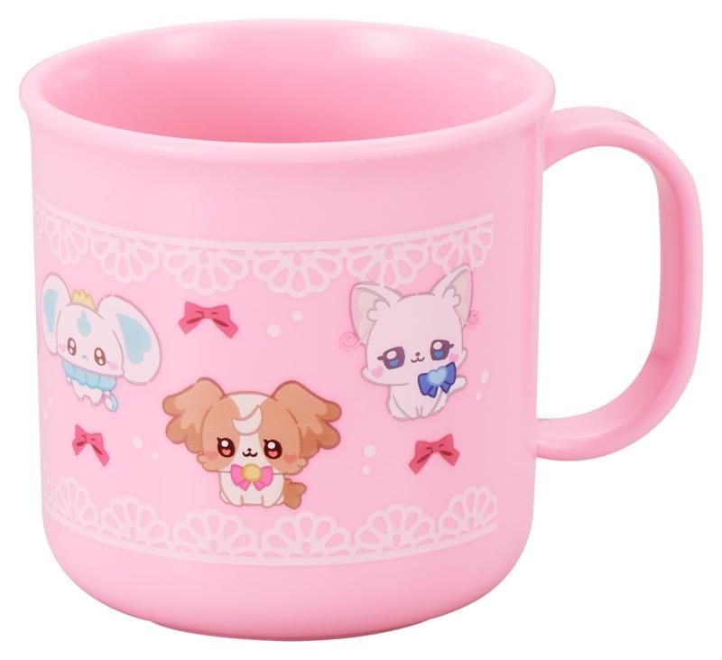 OSK 플라스틱 컵 200ml 쁘띠 쿠아 ~Precure Fairies~ 핑크 컵 PCF 일본제 항균 식세기 전자 레인지 C-1