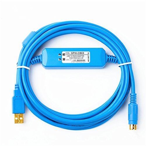 AMSAMOTION® GPW-CB03 ケーブル シーケンサー GP画面転送ケーブル 適用する Proface GP37W2/GP2301/GP2500 タッチパネル