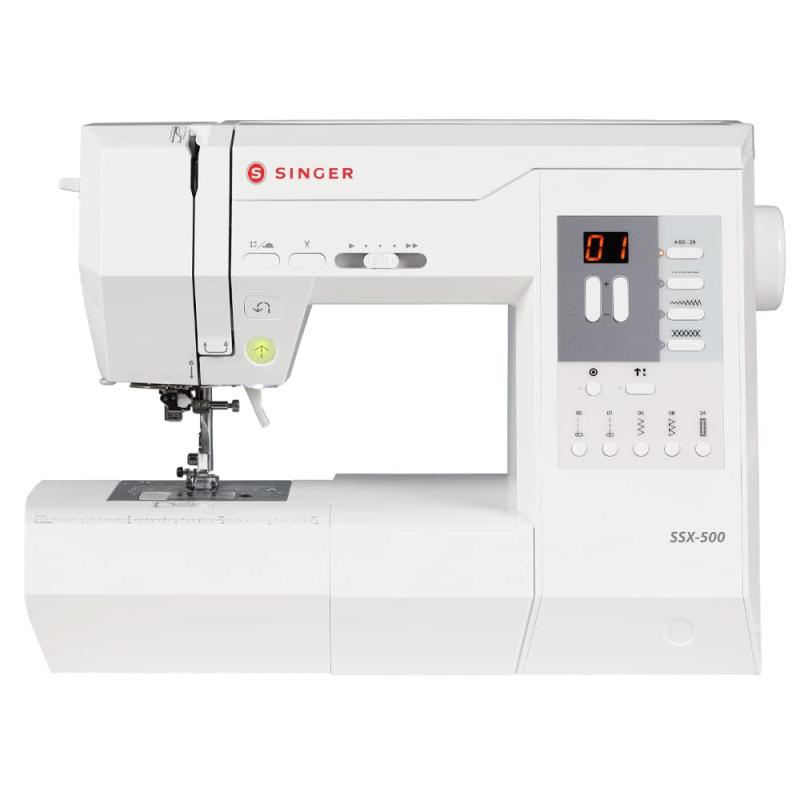 SINGER シンガー コンピュータミシン フットコントローラー付 自動糸調子 自動糸切り SSX-500