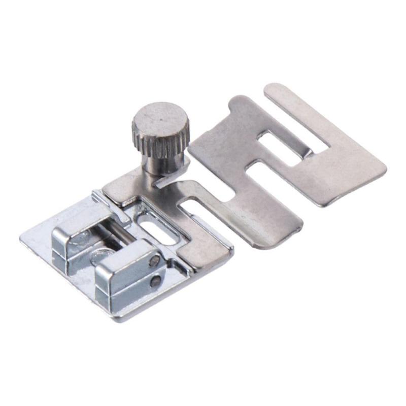 6個入り 家庭用ミシン シルバー 押さえ 伸縮性 スナップオン コードバンド 生地 ストレッチ フット ブ..