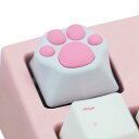 Umora メカニカルキーボード 取り替え用キーキャップ 猫爪 型 キット かわいい おしゃれ 萌え萌え ゲーマー シリコーン 鍵 交換用 1PCS (桜ピンク猫爪)