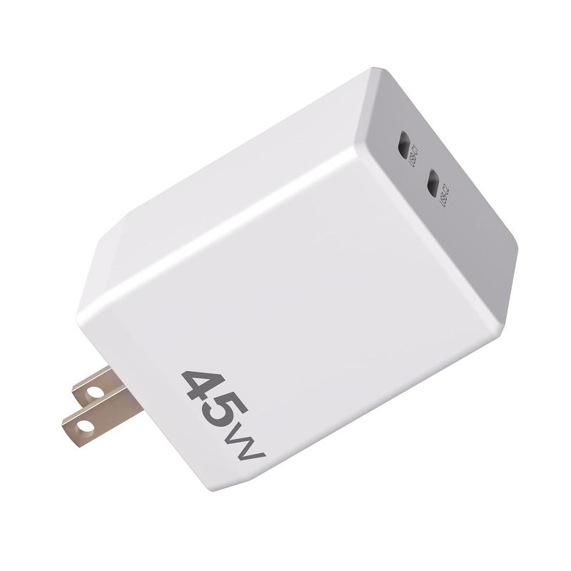 EnergyPro 45W PD 充電器 Type C 急速充電器 2ポート USB-A USB-C PSE認証済/窒化ガリウム PD3.0 超小..