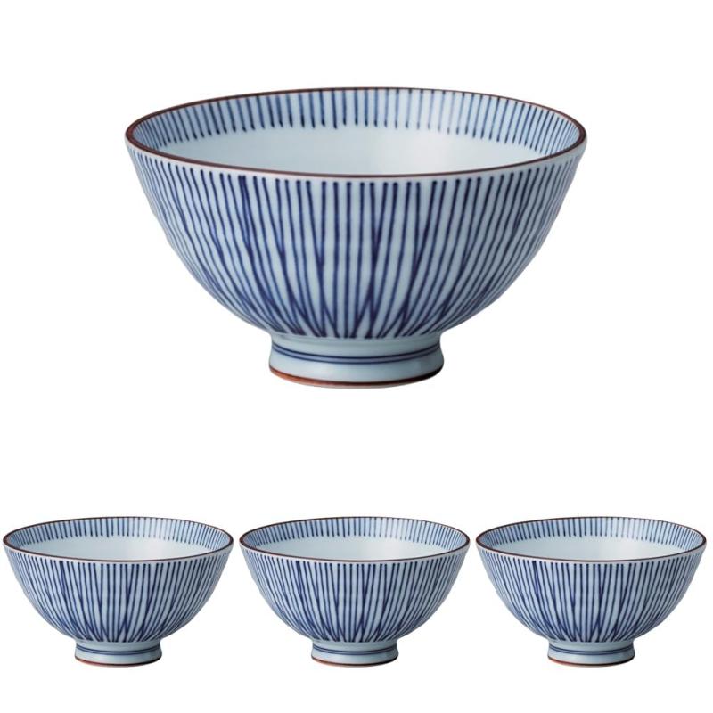 山下工芸 飯碗 磁器 φ11.5×6cm 十草梅中平