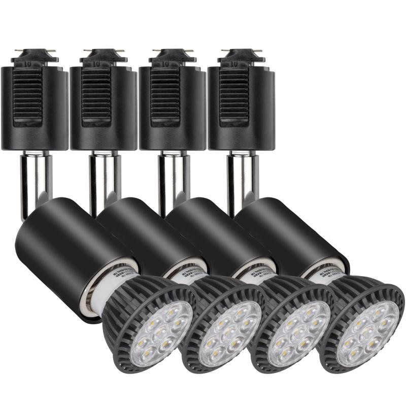 ダクトレール用スポットライト 配線ダクトレール用 スポットライト レールライト LEDスポットライト E26 LED電球付き ライティングバー用器具セット ライティングレール おしゃれ スポット