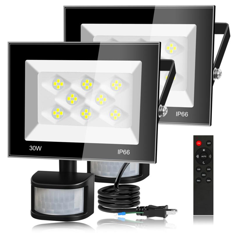 【2個セット】人感センサーライト LEDセンサーライト 投光器 防犯灯 60W 100V 8000ルーメン 明るい 省..