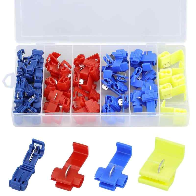 Glvaner スコッチロック ワイヤーコネクター 圧着端子 多カラー 65個セット