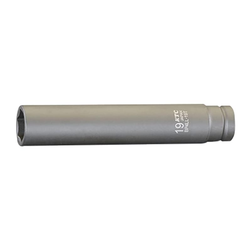 エスコ 1/2"DRx14mm ロングインパクトソケット(ピン・リング付) EA164KE-614差込角:1/2"(12.7mm) 対辺(mm):14^外径(mm):20.5 全長(mm):150^重量(g):260 ピン・リング付^AMBAC(アンバック)システム:独自のピン抜け防止機構で作業の安全性を向上 薄肉仕様