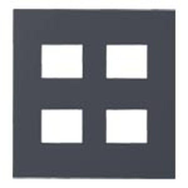 パナソニック (Panasonic) プレート SO-STYLE (ソー・スタイル) 4個用 マットグレー 幅116×奥行6.8×高さ120mm WNS6004H