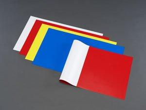 520x930x1.0mm 両面カラーマグネットシート(赤/白) EA781BS-11