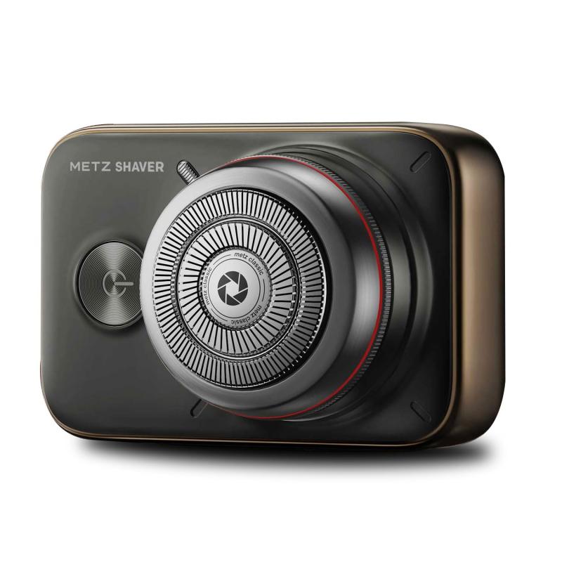METZ 【金属ボディ】 電気シェーバー メンズ シェーバー 髭剃り 小型 電動シェーバー 回転式 フェイスシェーバー 乾湿両用 低騒音 ひげそり IPX7防水 長持ちバッテリー type-c充電式 持ち運び便