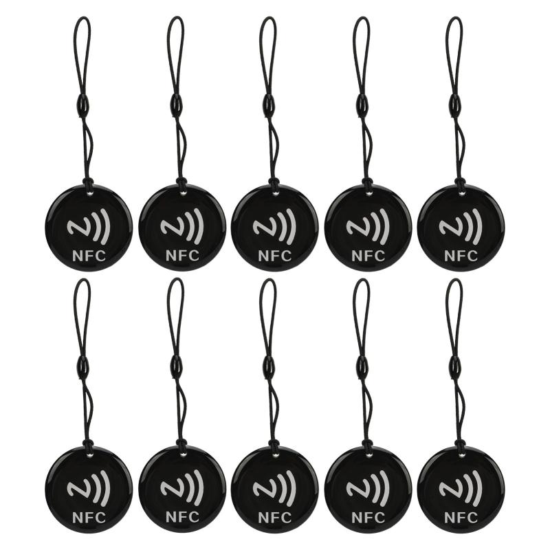 ICカード 10枚 防水 35mm 13.56MHZ NFCアクセスタグ 書き換え可能