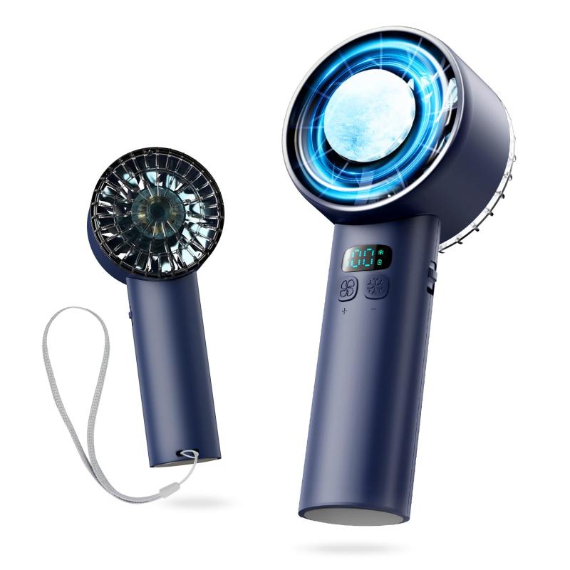 ハンディファン 冷感プレート 【2025年夏新登場 -25℃瞬間冷却】携帯扇風機 6000mAh大容量 手持ち扇風機 冷却ファン 卓上 usb充電式 ミニファン クーラー 100無階段風量調節 静音 強力 軽量 大風
