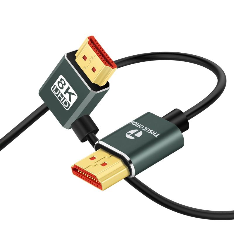 Thsucords 超薄型8K HDMI 2.1 90度