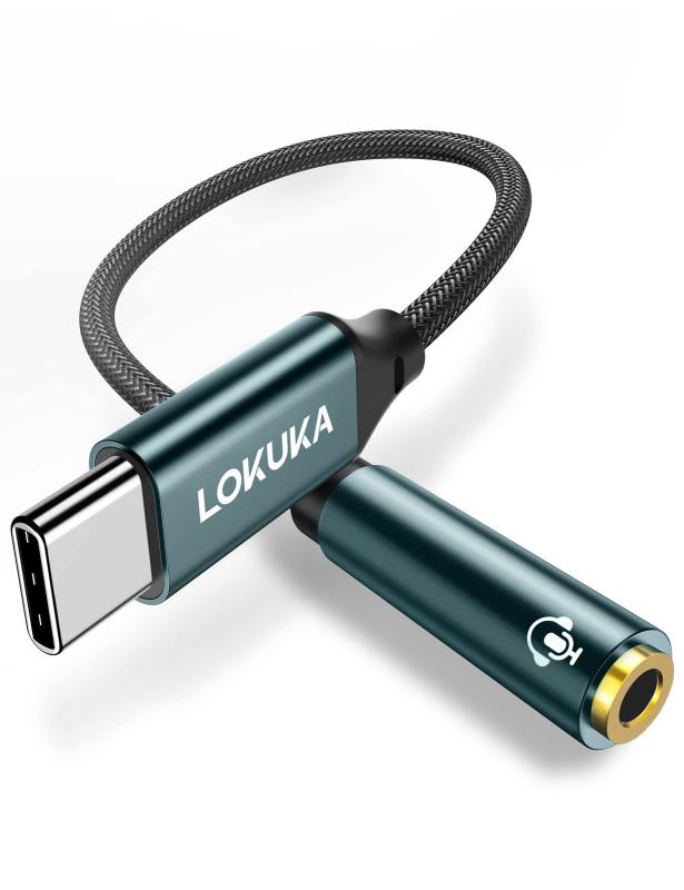 LOKUKA usb c イヤホンジャック変換ケーブル