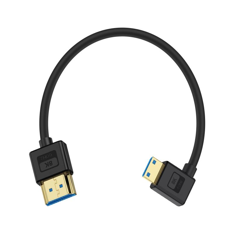 Poyiccot 短い Mini HDMI to HDMI ケーブル
