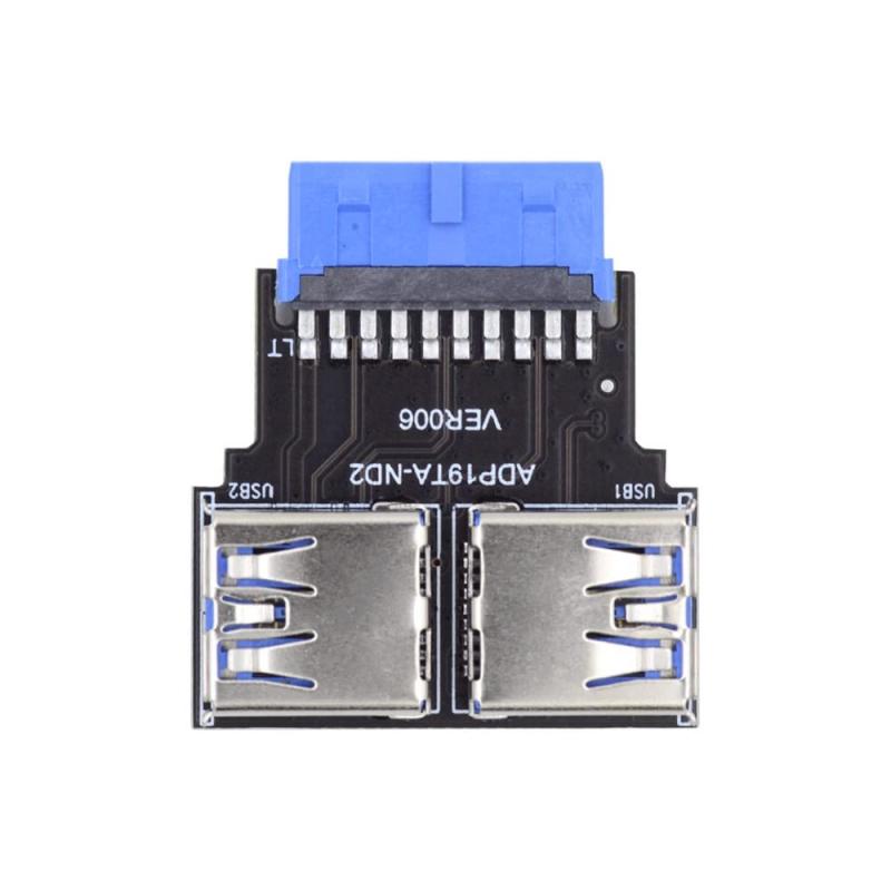 xiwai 直角 USB 3.0 20/19ピン メス - マザ