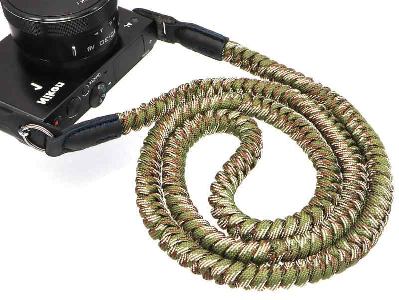 INPON カメラストラップ パラコード編み ネックストラップ ショルダーストラップ 丸リング/リングカバー付き 一眼レフ/ミラーレスカメラ用