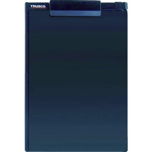 TRUSCO(トラスコ) ペンホルダー付クリップボード A4縦 黒 TCBA4EBK × 10枚 【ケース販売】色:黒タイプ:A4タテ型本体外寸(mm)幅×高さ:234×321