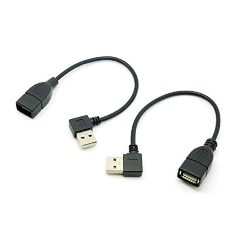 Panasonic - Chenyang USB 2.0ケーブル Type A オス - メス 90度角度延長データケーブル 20cm 480Mbps