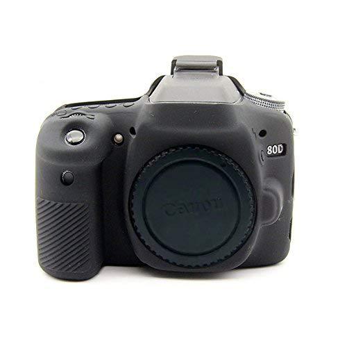 kinokoo CANON 80D デジタルカメラ専用 シリコンカバー カメラケース カメラカバー 標識クロス付き