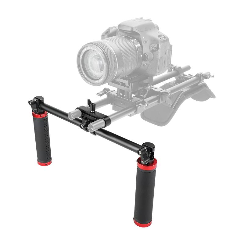 SZRIG ハンドル グリップ フロント ハンドバー クランプ マウント 15mm ロッド ク...