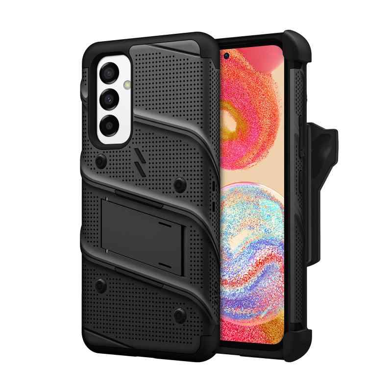 【 ZIZO 】 Galaxy A54 5G (2023) ケース カバー BOLT ボルト シリーズ 【 レッド/ブラック 】