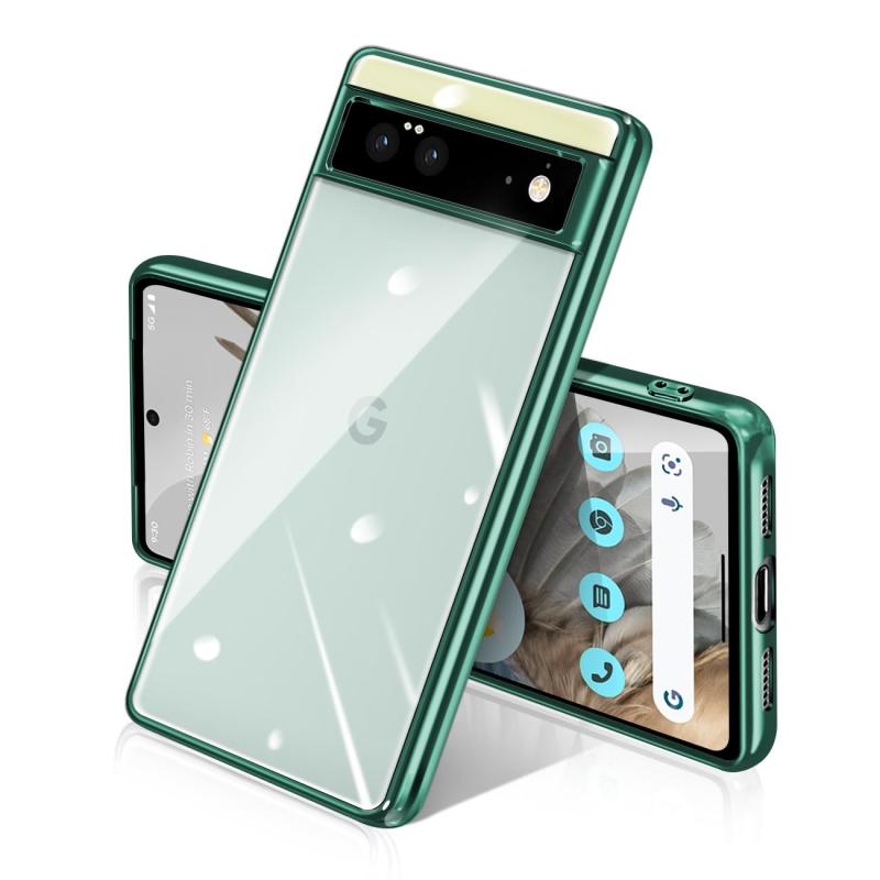SIGAILOI Google 対応 ピクセル 6 用の ケース クリア メッキ加工 pixel6 兼容 携帯ケース グーグル ピクセル6 case 耐衝撃 薄型 カバー 米軍MIL規格 SGS認証 TPU 透明な背面 スマホケース 衝撃吸収 ソフ