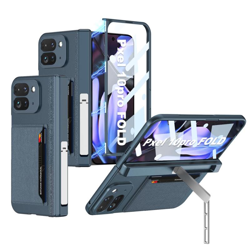スマホ携帯ケース磁気折り畳みケース 全包囲保護&amp;ワイヤレス充電対応 カード収納 磁吸折叠全包壳卡包