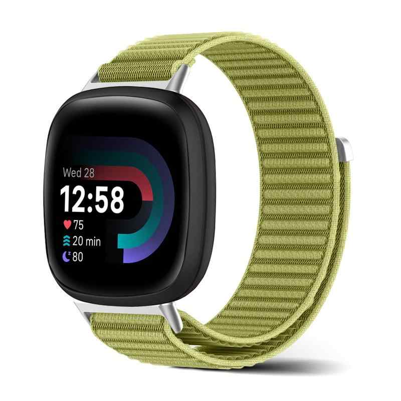 [SeGinn] Fitbit Versa 4 / Versa 3 / Sense 2 / Sense 交換バンド ベルクロデザイン ナイロン製 フィットビット ヴァーサ 4 交換ベルト 柔らかい 肌にやさしい 柔らかく快適 マジックテープ 軽量 fit