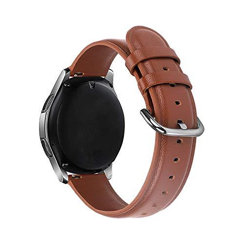Galaxy Watch3 45mm 用 交換バンド レザー調 スポーツ ベルト Quick Release バンド 替えベルト 交換リストバンド For ギャラクシーウォッチ3 45mm 交換リストバンド[45mm(ブラウン)]