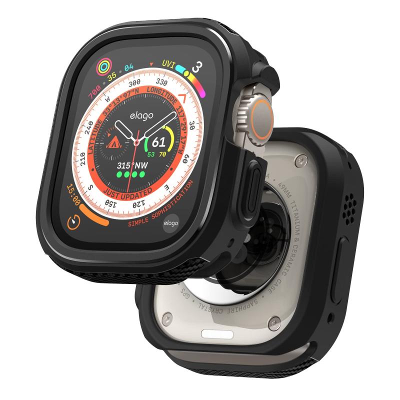  Apple Watch Ultra 49 mm 対応 ケース 耐衝撃 軽い シンプル 保護ケース Appleウォッチ ソフト TPU カバー アップルウォッチウルトラケース [ Apple AppleWatchUltra AppleWat