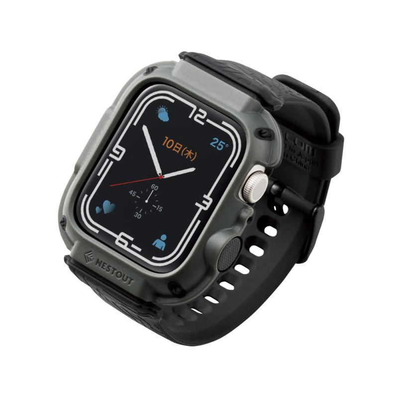 エレコム Apple Watch Series 7  バンパー バンド一体型 NESTOUT WALK