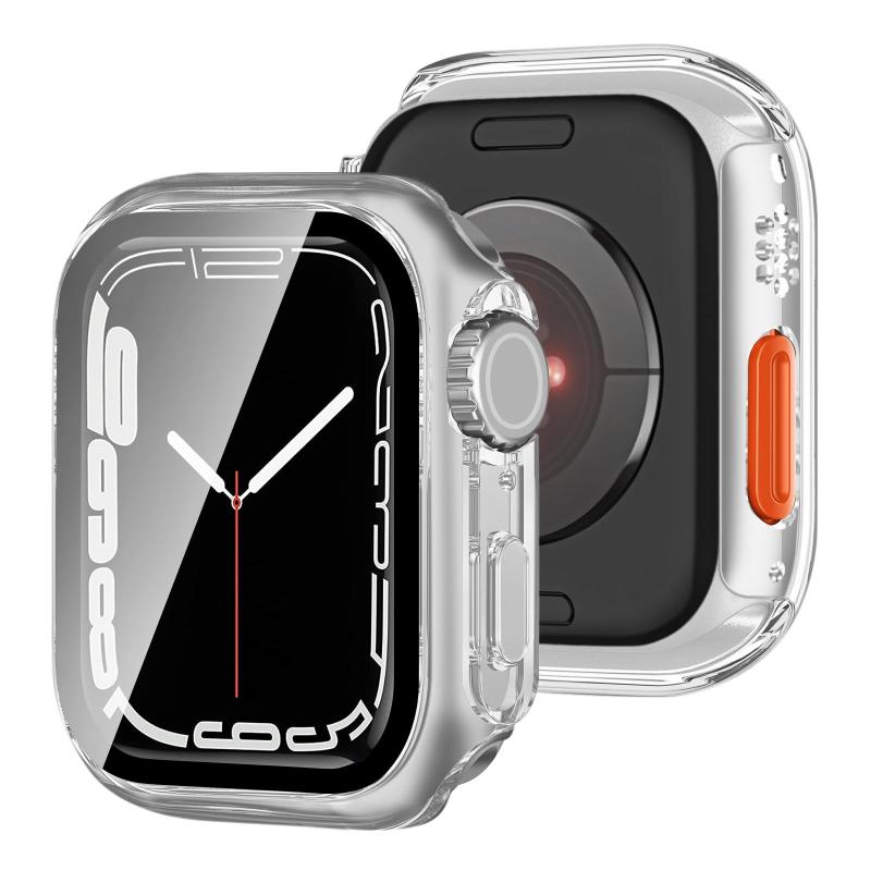 FAZHAN 対応 Apple Watch ケース 49 46 45 44 42 41 40 38 mm Series 11/10/9/8/7/SE3/SE2/SE/6/5/4/3/2/1 Ultra 3/2/1 保護 アップルウォッチ カバー ガラスフ