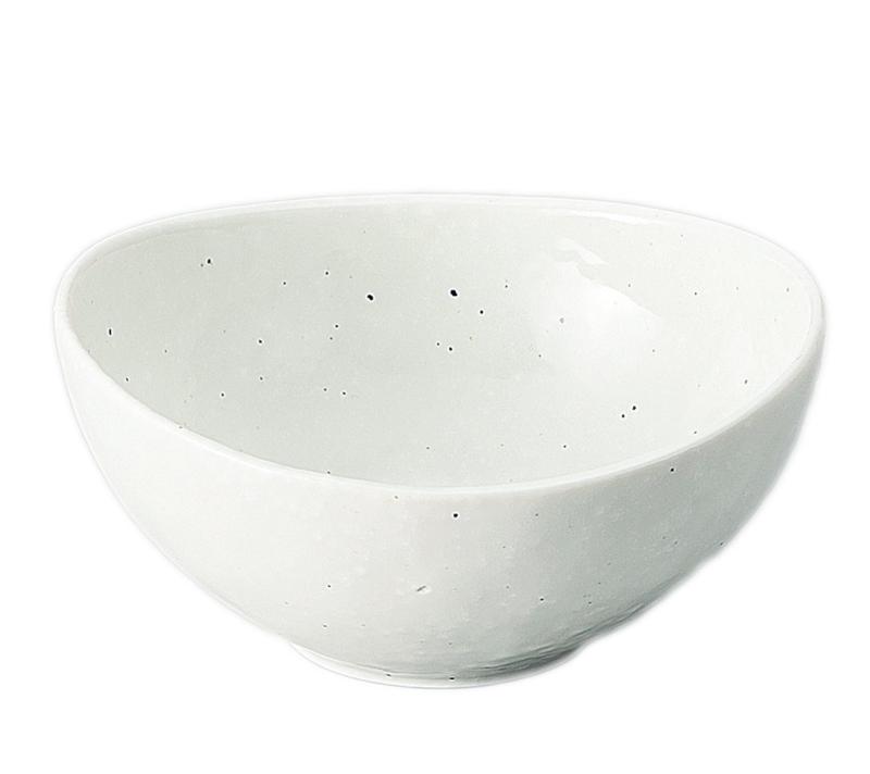 丸山陶器(Maruyamatouki) 雪粉引だ円3.5鉢  日本製