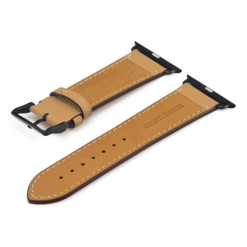 compatible with Apple Watch アップルウォッチ用 バンド ベルト 牛革フラットベルト クロカラント KUROCURRANT 44mm 45mm 46mm 49mm用 Series11/10/9/8/7/6/5/4/3/2/1/S