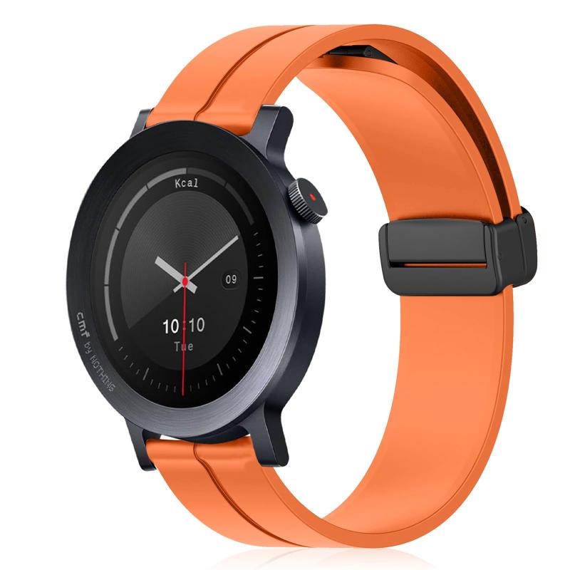 磁気付き シリコンバンド CMF by Nothing Watch 3 Pro/Pro 2/Pro 対応 交換バンド マグネット付き 装着簡単 柔らかい スポーツ ストラップ 替えバンド 交換ベルト CMF by Nothing Wa
