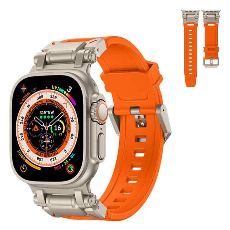  コンパチブル Apple Watch バンド アップルウォッチ 対応 Ultra2/Ultra 49mm Series 10 9 8 7 46mm 45mm 44mm 42mm Apple Watch ベルトステンレス製 ソフトTPUベ