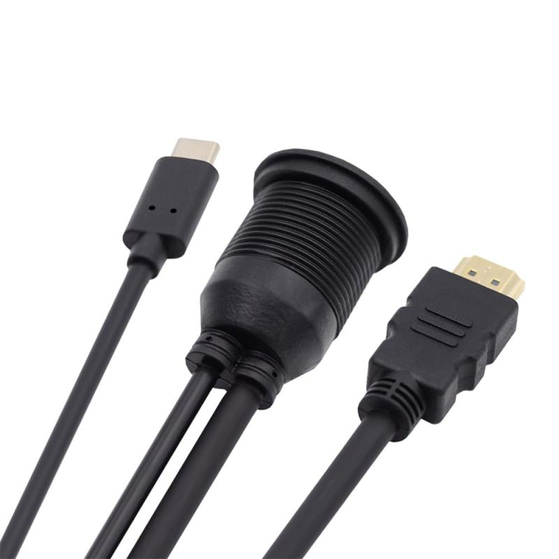 Panasonic - Cablecc180度U字型バックアングルUSB-CUSB3.1タイプCオス-メス延長データケーブル