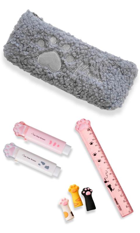 【village river】小学生女子が喜ぶプレゼント 文房具 文房具セット 女の子 プレゼント 小学生 肉球 肉球セット 筆箱 筆箱セット nikorashop-10191070 ニコラショップ楽天市場店 パッケージ画像
