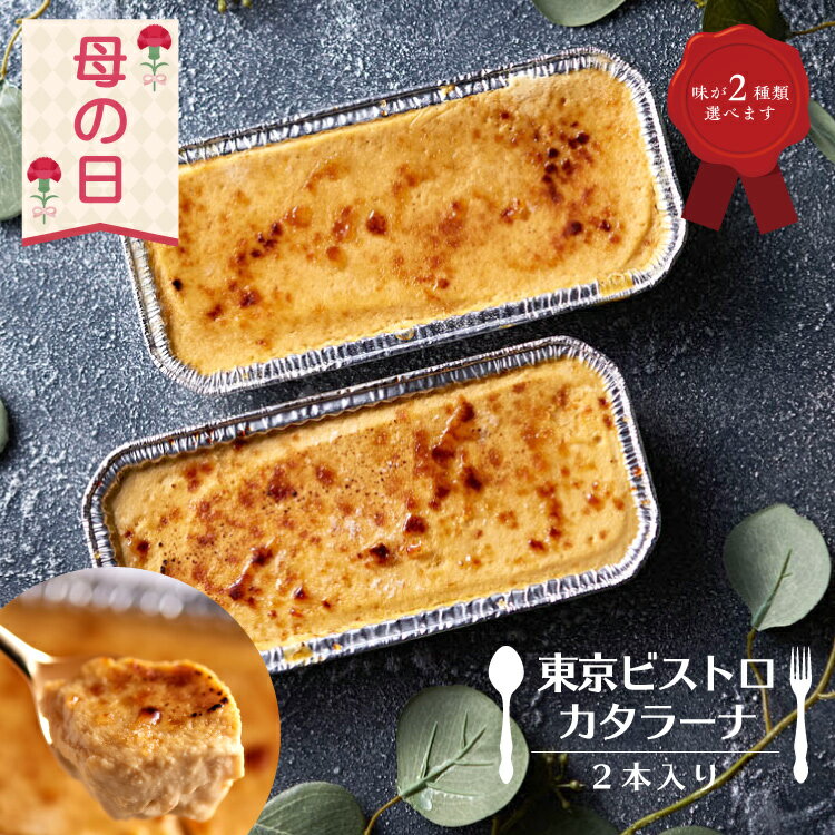  カタラーナ 2本入り 選べる2種類の味 | 母の日 遅れてごめんね ギフト メッセージ お菓子 スイーツ デザート アイス 焼き プリン 濃厚 カスタード ケーキ クリームブリュレ ギフト プレゼント 贈り物 冷凍 父の日 誕生日 内祝 お祝い