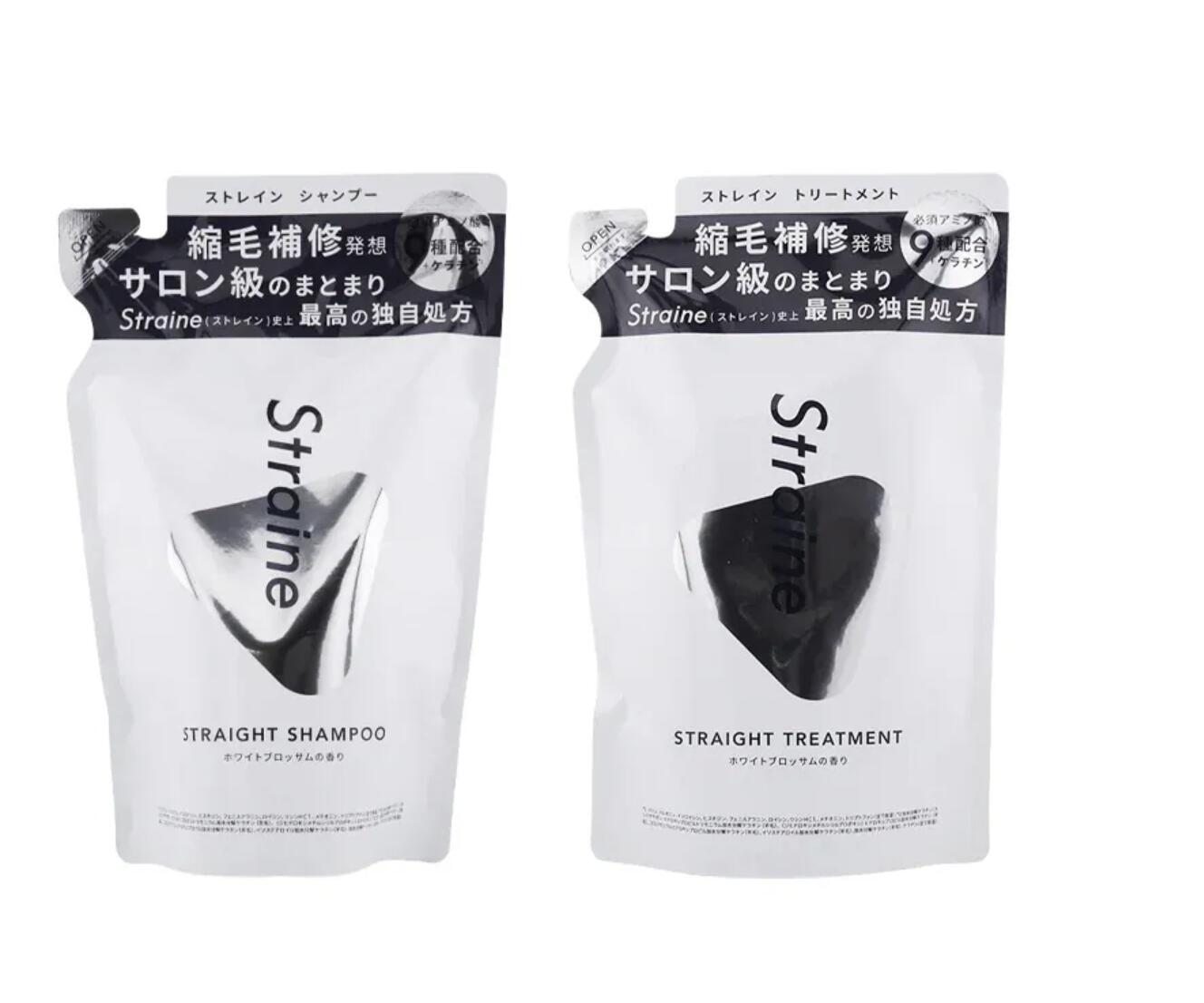 Rakuten - Straine ストレイン シャンプー トリートメント セット　ホワイトブロッサムの香り ストレート うねり髪