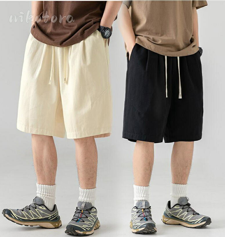 Sportswear - カーゴパンツ ミリタリー メンズ ウエストゴム 短パン 半ズボン ショートパンツ ショーツ ランニングパンツ スポーツウェア トレーニングウェア フィットネスウェア ジムウェア ウエストゴム ゆったり 無地 チノパン アウトドア ルームウェア 運動着 男性用 カジュアル M-3XL