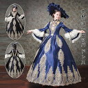 【S~XL】ロングドレス 豪華なドレス 貴族ドレス お姫様ドレス 中世ヨーロッパ ステージ ベルスリーブ フレアスリーブ 貴婦人ドレス プリンセスライン 公爵夫...