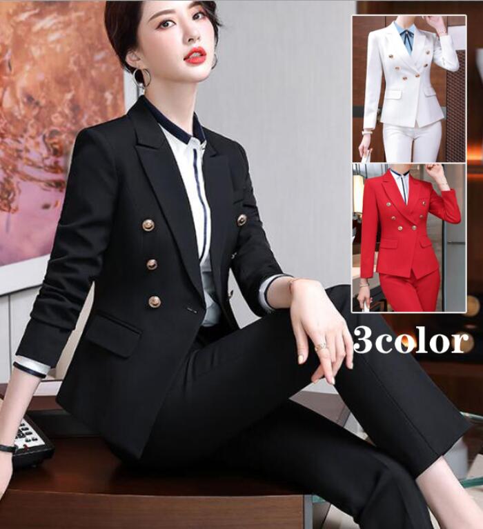 レディース 40代 ブレザー スーツ フォーマル テーラードジャケット 長袖 1つボタン 大きいサイズ ビジネススーツ リクルートスーツ フォーマル コート 春...