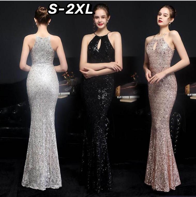 ノースリーブ 胸元オープン パーティードレス ロングドレス 二次会 花嫁ドレス 大人 ピアノ 発表会 結婚式 披露宴 イブニングドレス ウエディングドレス カラオケドレス 衣装 キラキラ ステージドレス スパンコール衣装 フォーマル マーメイドドレス 成人式 忘年会 演奏会