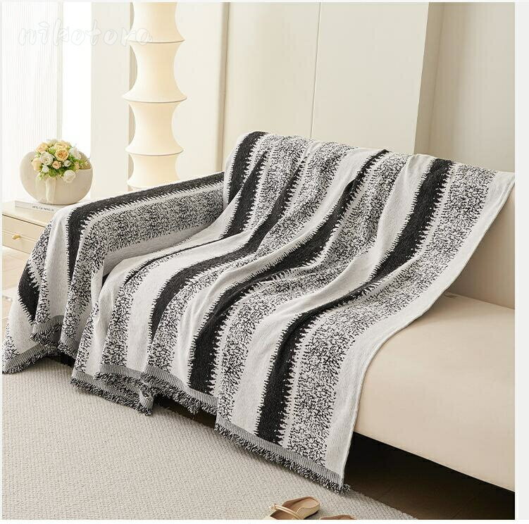 ストライプ柄 マルチカバー ソファーカバー かけるだけ 一体型 ストレッチ 4人掛け 3人掛け 2人掛け 犬猫対策 フルカバー ソファーパット ソファーシート 汚れ防止 傷防止 洗える 洗濯可 長方形 滑り止め 新生活 韓国インテリア プレゼント [2]