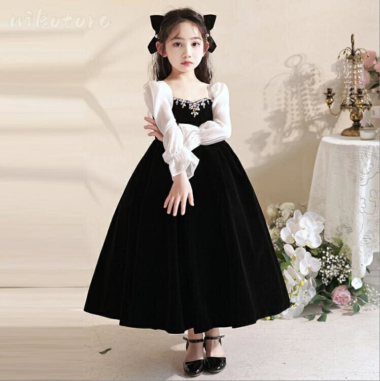 子供ドレス ピノア 発表会ドレス ワンピース ロングドレス プリンセスドレス パーティードレス コンク..