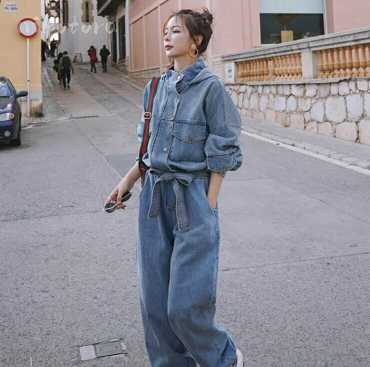 2色 パンツ サロペット オーバーオール レディース 大きいサイズ ゆったり 長袖 デニムオールインワン デニムパンツ 連体服 ジャンプスーツ ロングパンツ ジョガーパンツ 体型カバー カジュアル お出かけ 通勤 通学 オフィス 普段着 デイリー 大人 可愛い