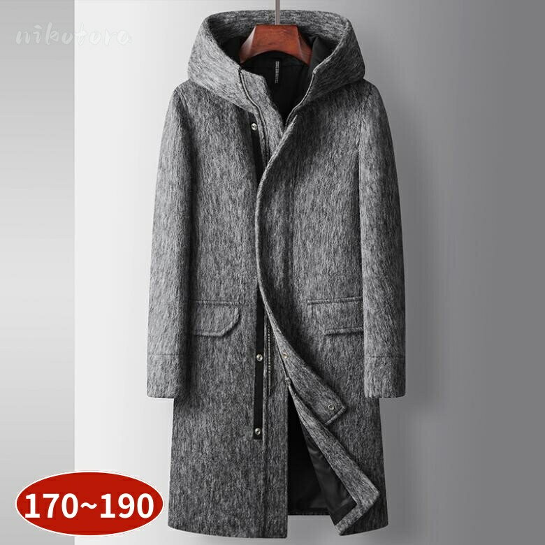 フード付きコートメンズチェスターコ...